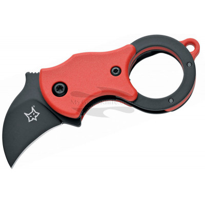 Керамбит Fox Knives Mini-Ka Красный/Черный FX-535 RB 2.5см