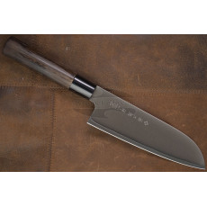 Santoku Japanese kitchen knife Tojiro Zen Black FD-1567 16.5cm
