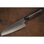 Santoku Japanese kitchen knife TOJIRO Zen Black FD-1567 16.5cm