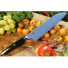 Японский кухонный нож Сантоку Mcusta Zanmai Revolution SPG2 ZRB-1203G 18см