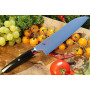Santoku Japanese kitchen knife Mcusta Revolution SPG2  ZRB-1203G 18cm - 1