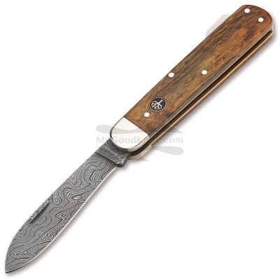 Kääntöveitsi Böker Hunters Mono Damascus Curly Birch Brown 117030DAM 8.5cm