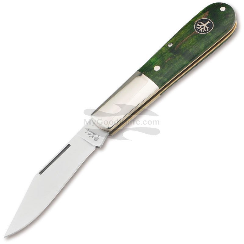 Folding knife Böker Barlow Curly Birch Green 118941 6.5cm for sale ...