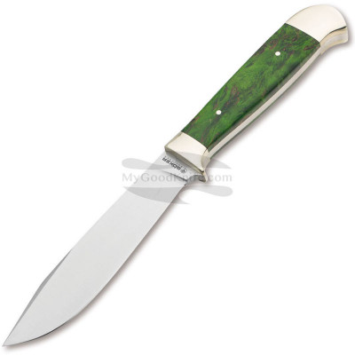 Puukko retkeilyyn ja metsästykseen Böker Försternicker Curly Birch Green 128517 11.6cm