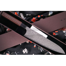 Японский кухонный нож Гьюто Yoshimi Kato Black Nickel VG-10 D-1906 24см
