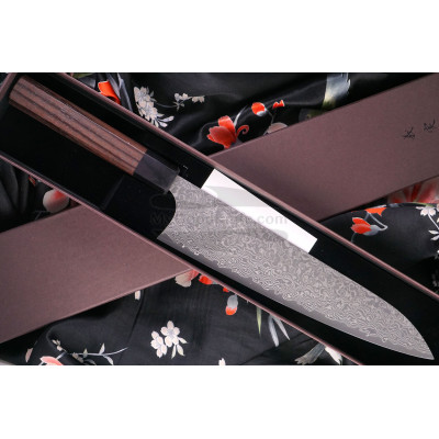 Cuchillo Japones Gyuto Yoshimi Kato Black Nickel VG-10 D-1906 24cm