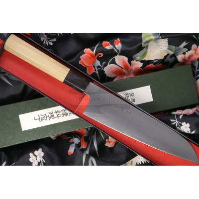 Japanilainen Santoku-veitsi Sukenari Aogami Super S-410 19cm