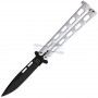 Coltello a Farfalla Balisong Bear&Son White Drop Point Butterfly 115W 10.8cm