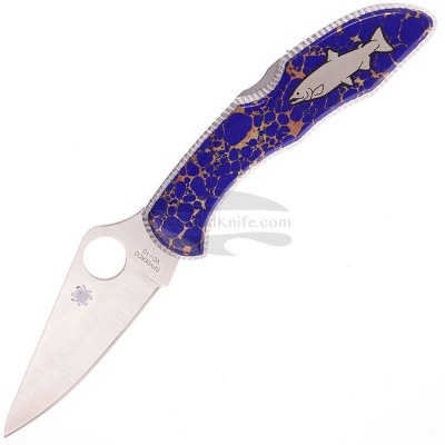 Складной нож Spyderco Custom Delica Yellowhorse Salmon CH731 7.4см