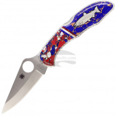 Складной нож Spyderco Custom Delica Yellowhorse Salmon CH892 7.4см
