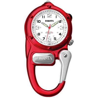 Часы Dakota Mini Clip Microlight Красный, с клипсой 3879