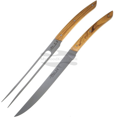 Juego de cuchillos de cocina Claude Dozorme Thiers carving set 2 pcs Olive 2.90.032.89 19.5cm