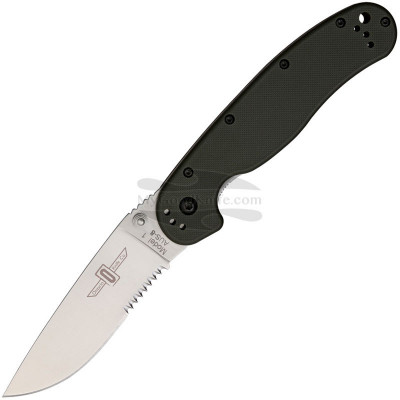 Serrated folding knife Ontario RAT-1 Black Handle 8849SS 8.9cm