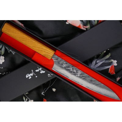Японский кухонный нож Yu Kurosaki Fujin VG10 Damascus Петти ZVD-150PE 15см