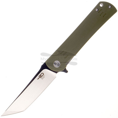 Складной нож Bestech Kendo Kwaiken Black satin Green G-10 BG06B-2 9.5см