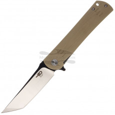 Kääntöveitsi Bestech Kendo Kwaiken Black satin Beige G-10 BG06C-2 9.5cm