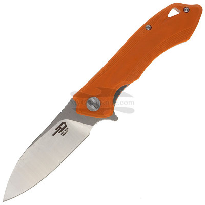 Couteau pliant Bestech Beluga Stonewash Satin Orange G-10 BG11E-2 7.9cm