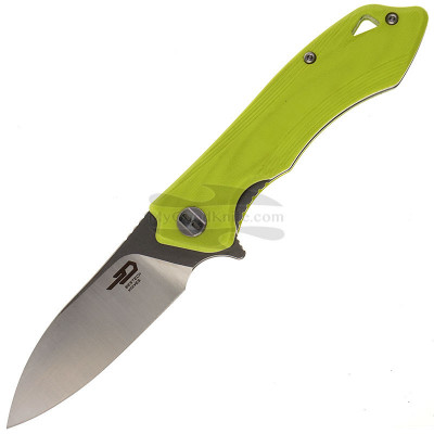 Kääntöveitsi Bestech Beluga Stonewash Satin Fluorescent green G-10 BG11F-2 7.9cm