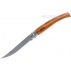 Folding knife Opinel No10 Slim olive wood with Wood Box & Sheath 1090 10cm