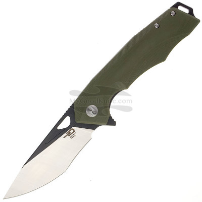 Folding knife Bestech Toucan Black satin Green G-10 BG14B-2 9.5cm