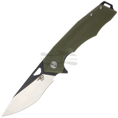 Navaja Bestech Toucan Black satin Green G-10 BG14B-2 9.5cm