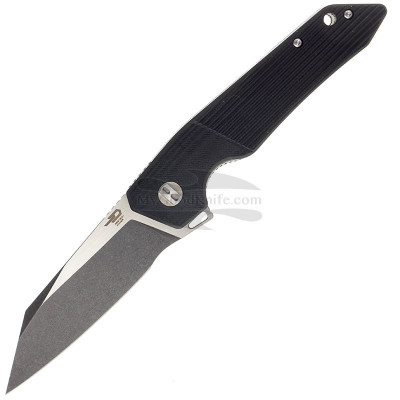 Folding knife Bestech Barracuda Black stonewash Black G-10 BG15A-2 8.9cm
