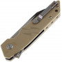 Folding knife Bestech Barracuda Black stonewash Beige G-10 BG15C-2 8.9cm