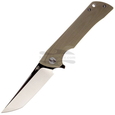 Folding knife Bestech Paladin Tanto Black stonewash Beige G-10 BG16B-2 9.1cm