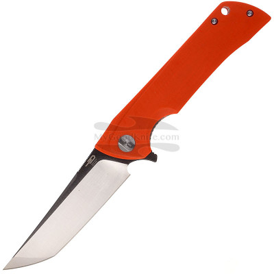 Folding knife Bestech Paladin Tanto Black stonewash Orange G-10 BG16C-2 9.1cm