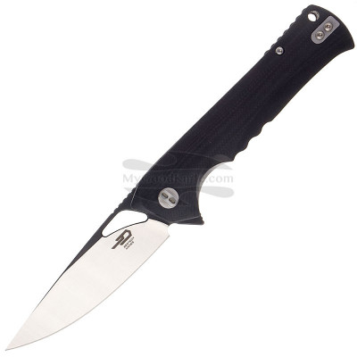 Folding knife Bestech Muskie Black stonewash Black G-10 BG20A-2 9.1cm