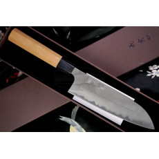Японский кухонный нож Сантоку Yoshimi Kato Aogami super D-503 16.5см