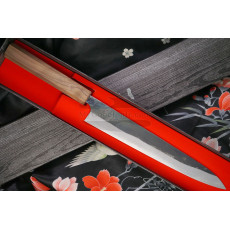 Sujihiki Japanese kitchen knife Ittetsu Shirogami IW-11812 24cm