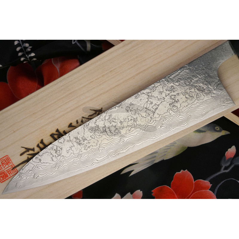 Gyuto Japanese kitchen knife Tojiro DP Damascus Flash FF-CH240 24cm for sale