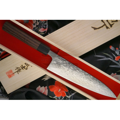 Gyuto Japanisches Messer Takeshi Saji Damascus SG2 Iron Wood HB-5708 21cm