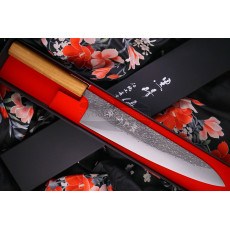 Gyuto Japanese kitchen knife Yu Kurosaki Shizuku R2 Keyaki ZR-270CH 27cm