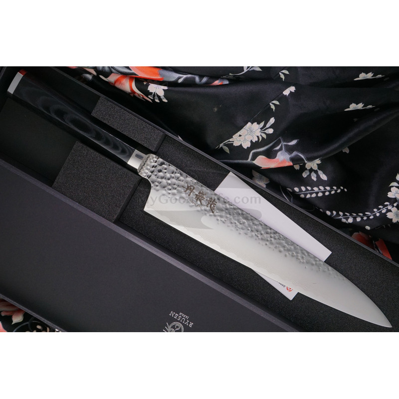Couteau de cuisine japonais Gyuto en charme rouge - Kleos