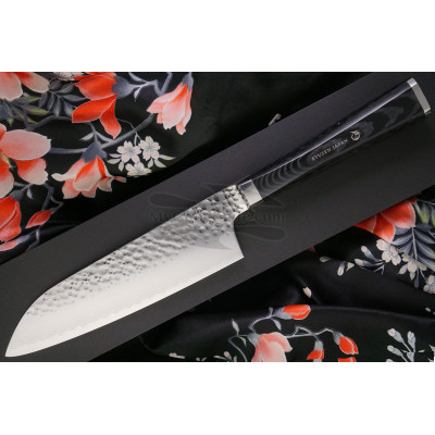 Santoku Couteau Japonais Yoshikane Hamono Shirogami 2 YH-S2S165 16.5cm