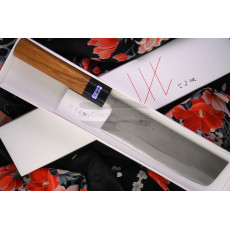 Nakiri Japanese kitchen knife Gihei Hamono Aogami 2 GH-401 16.5cm