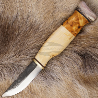 Finnish knife Wood Jewel Reindeer horn hat 23VS 7.7cm