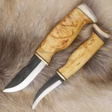 Finnish knife Wood Jewel Nylky/Skinner double knife 23NA 9cm