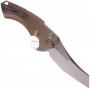 Kääntöveitsi Hogue X5 Button Lock Wharncliffe Dark Earth 34564 8.9cm
