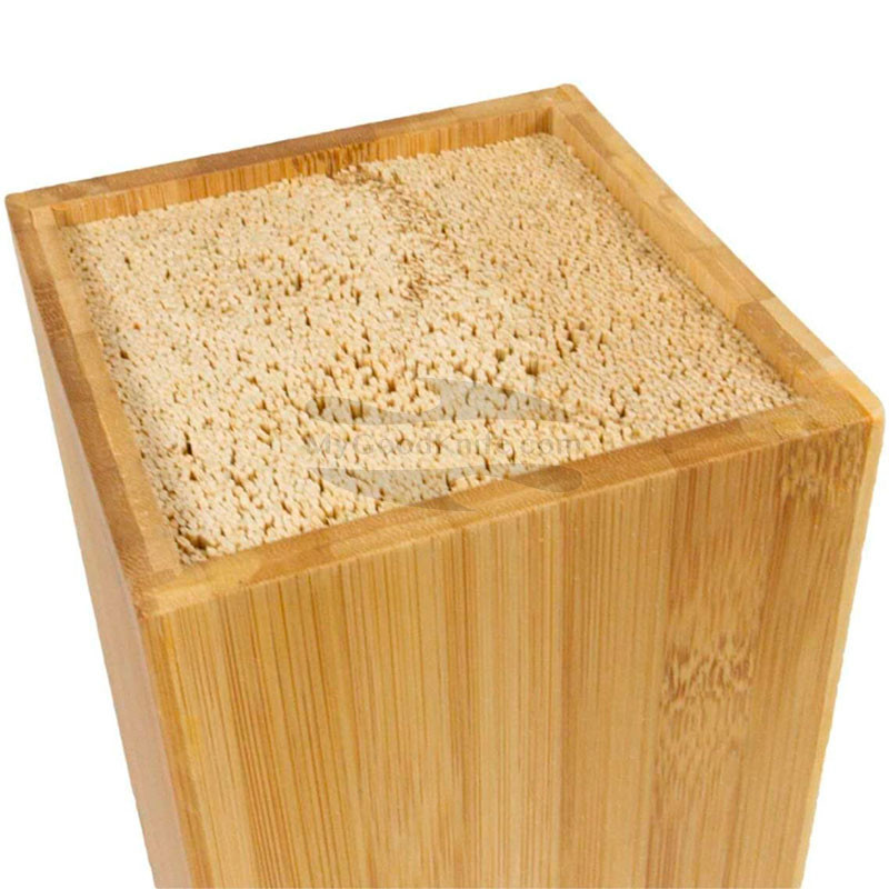 Knife stand Zeller Square Block Bamboo (without knives) for sale