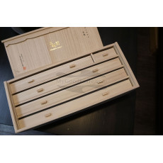 Juego de cuchillos de cocina Mcusta Zanmai Limited Edition White Tiger