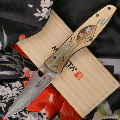 Folding knife Mcusta Platinum Four Seasons Summer Fuji MCPV-004 9.2cm