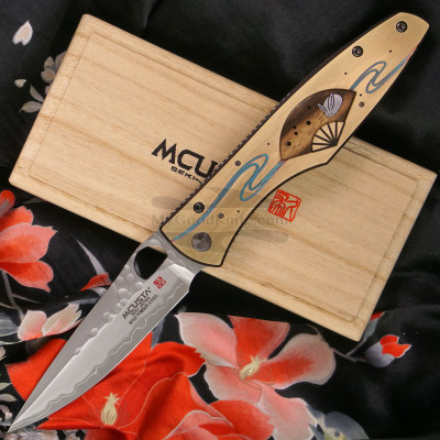Folding knife Mcusta Platinum Four Seasons Winter Rabbit MCPV-006 9.2cm