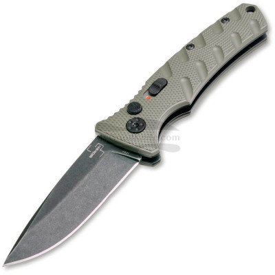 Automaattiveitsi Böker Plus BHQ Mini Strike Droppoint OD Green 01BO437 6.7cm