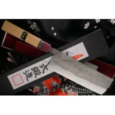 Nakiri Japanese kitchen knife Goko Hamono Shirogami S/S Clad GHO-004 16.5cm