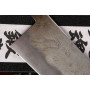 Santoku Japanisches Messer Goko Hamono Shirogami S/S Clad GHO-003 16.5cm