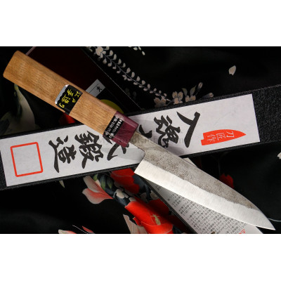 Petty Japanisches Messer Goko Hamono Shirogami S/S Clad GHO-001 12cm