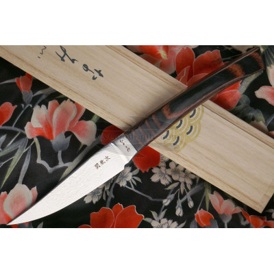 Couteau Japonais Seki Kanetsugu Nami Mahogany 9201 10cm